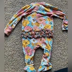 Angel Dear floral bamboo footie